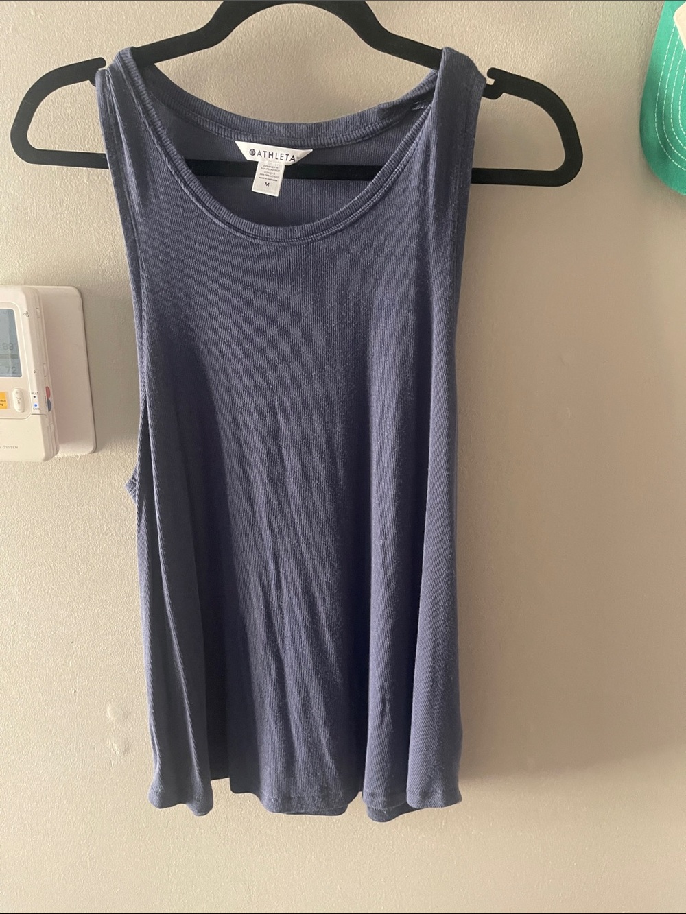 Athleta Navy Blue Scoop Neck Flow Tank Medium